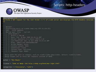 Scripts: http-headers
 
