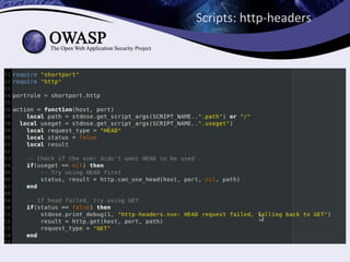 Scripts: http-headers
 