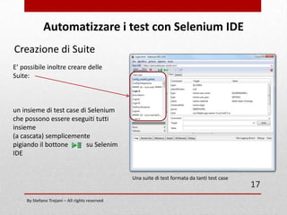 Come automatizzare i test con Selenium IDE | PPT