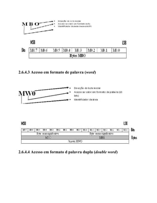 2.6.4.3 Acesso em formato de palavra (word)
2.6.4.4 Acesso em formato d palavra dupla (double word)
 