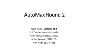 quarter suspension model in MatLab simulink | PPT