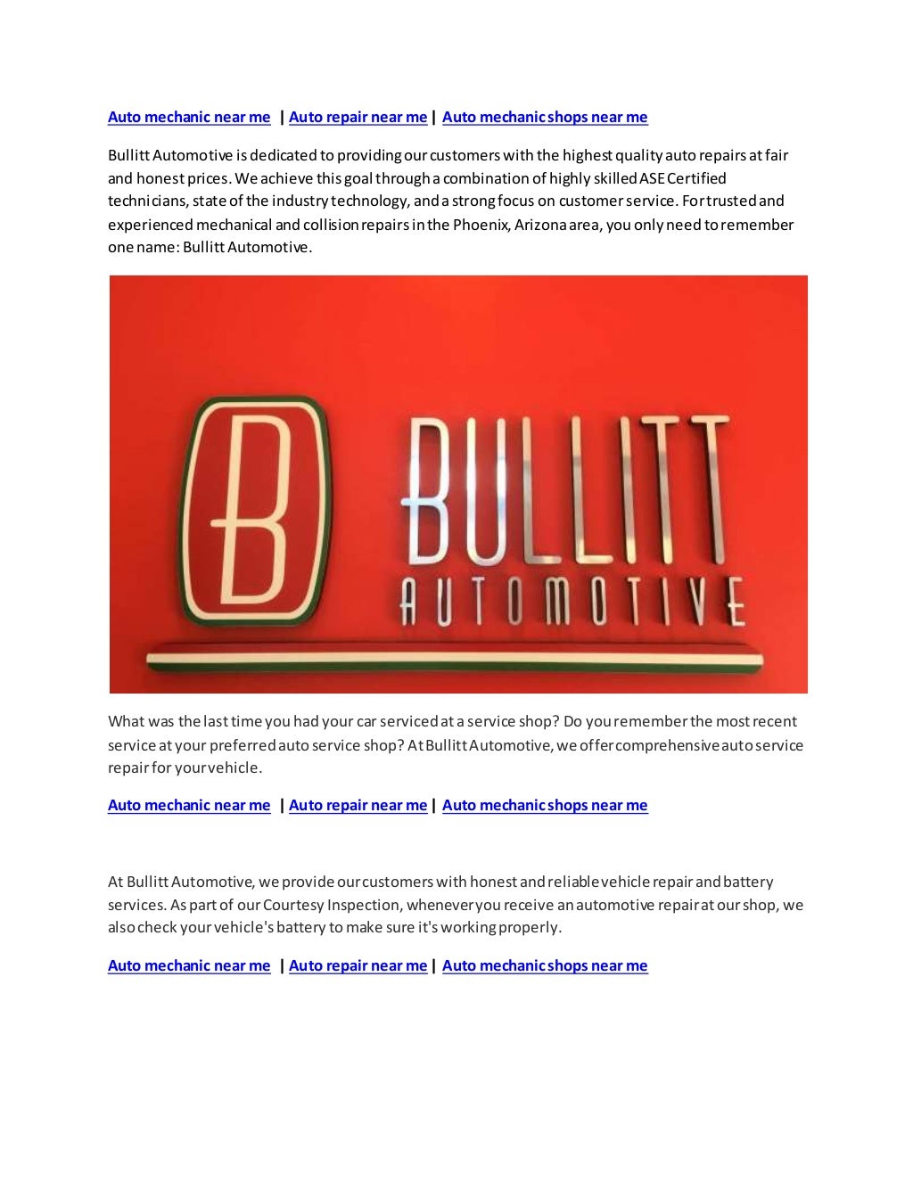 Auto Mechanic Near Me Auto Repair Near Me Auto Mechanic Shops Ne 
