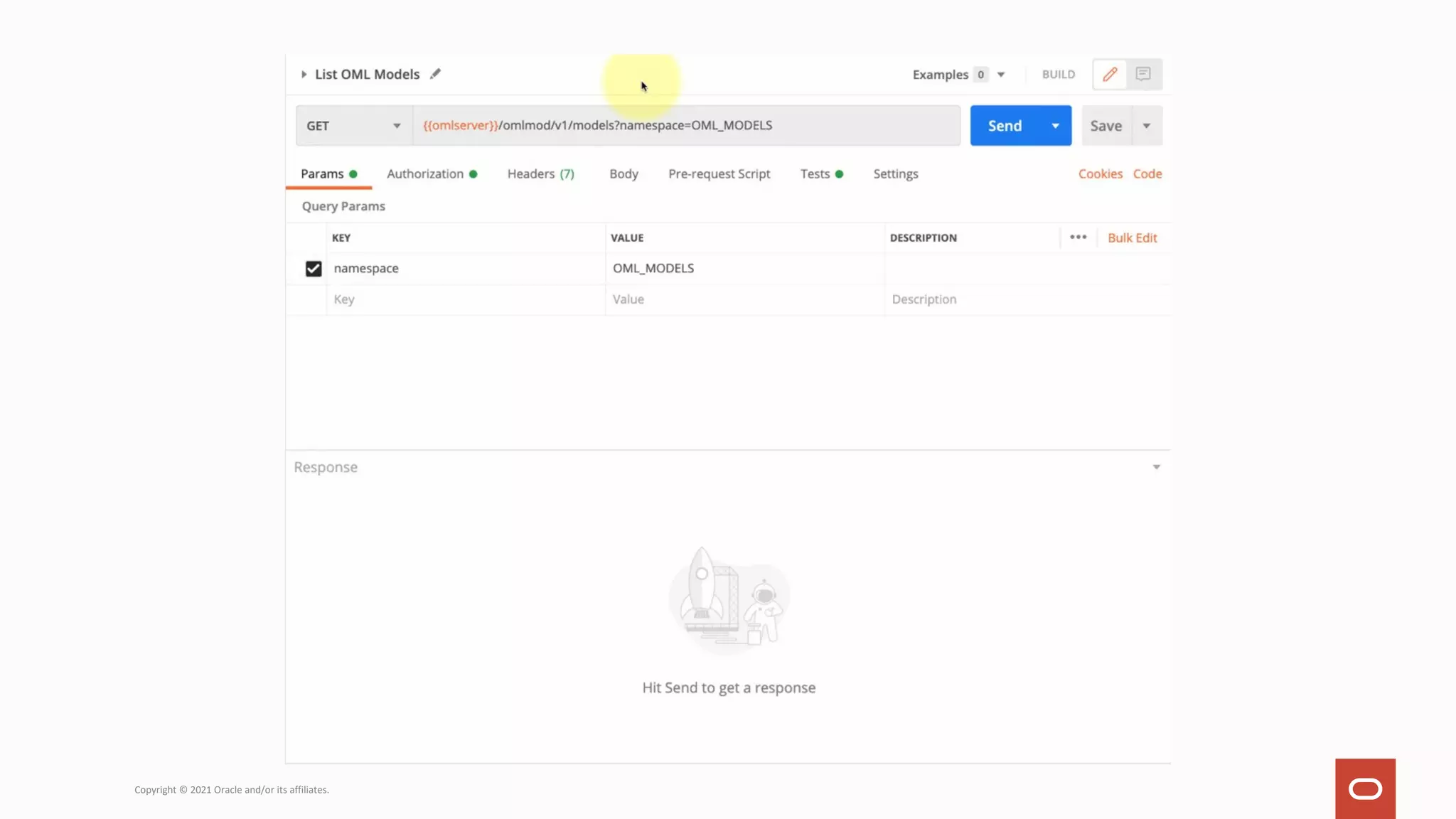 Copyright © 2021 Oracle and/or its affiliates. Demo 