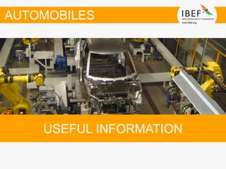 USEFUL INFORMATION
AUTOMOBILES
 