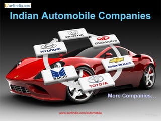 Indian Automobile Companies
www.surfindia.com/automobile
More Companies…
 