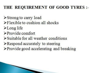 Automobile braking system  & tyre