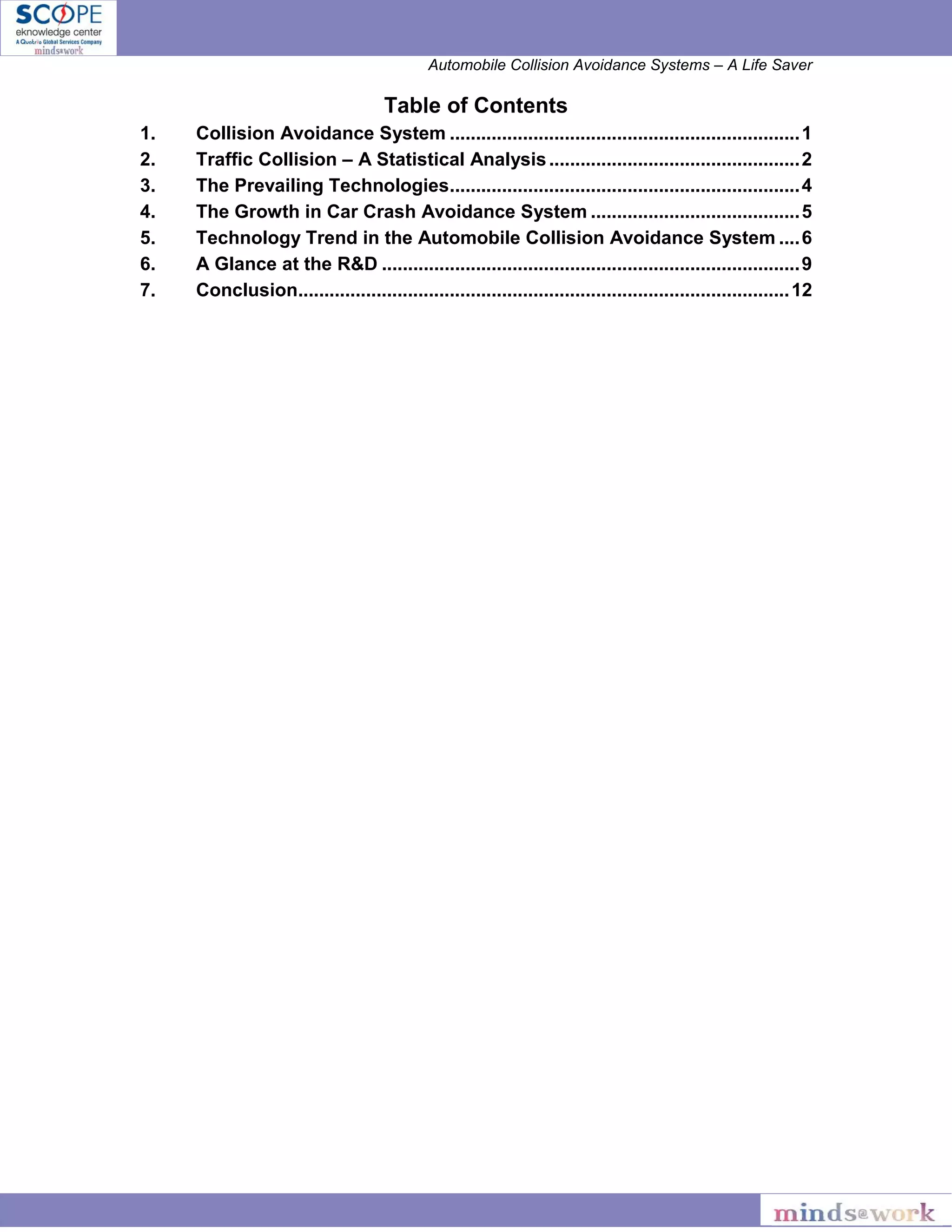 Automobile collision avoidance system | PDF