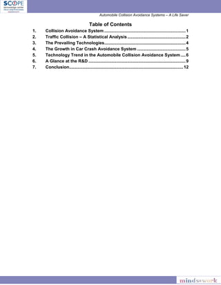Automobile collision avoidance system | PDF