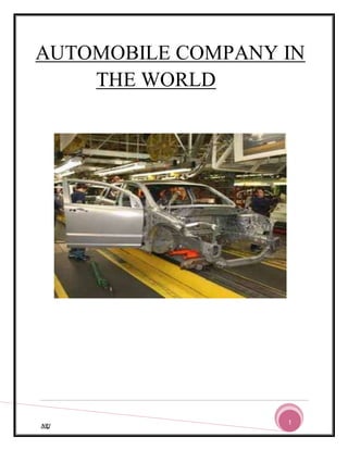 NRJ 1
AUTOMOBILE COMPANY IN
THE WORLD
 