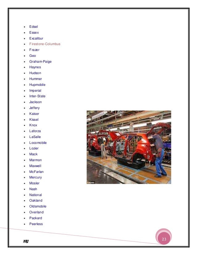 Automobile Company In The World