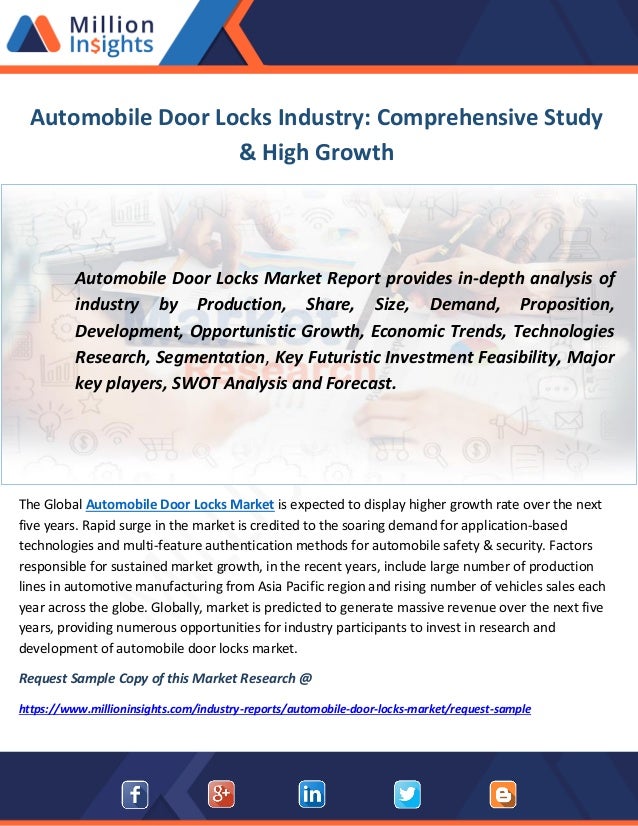 Automobile Door Locks Industry Comprehensive Study High