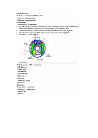 Automobile Engineering Lecture Notes | PDF