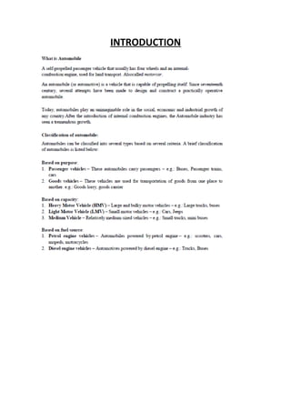 Auto Mobile Notes.pdf Automobile Engineering Lecture Notes | PDF