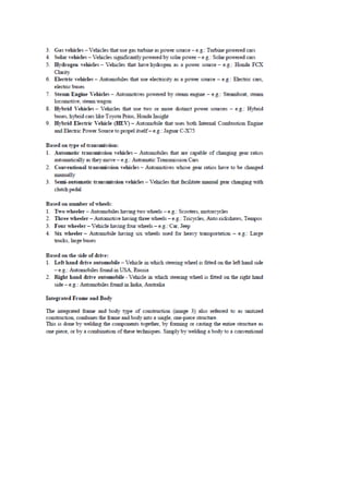 Automobile Engineering Lecture Notes | PDF