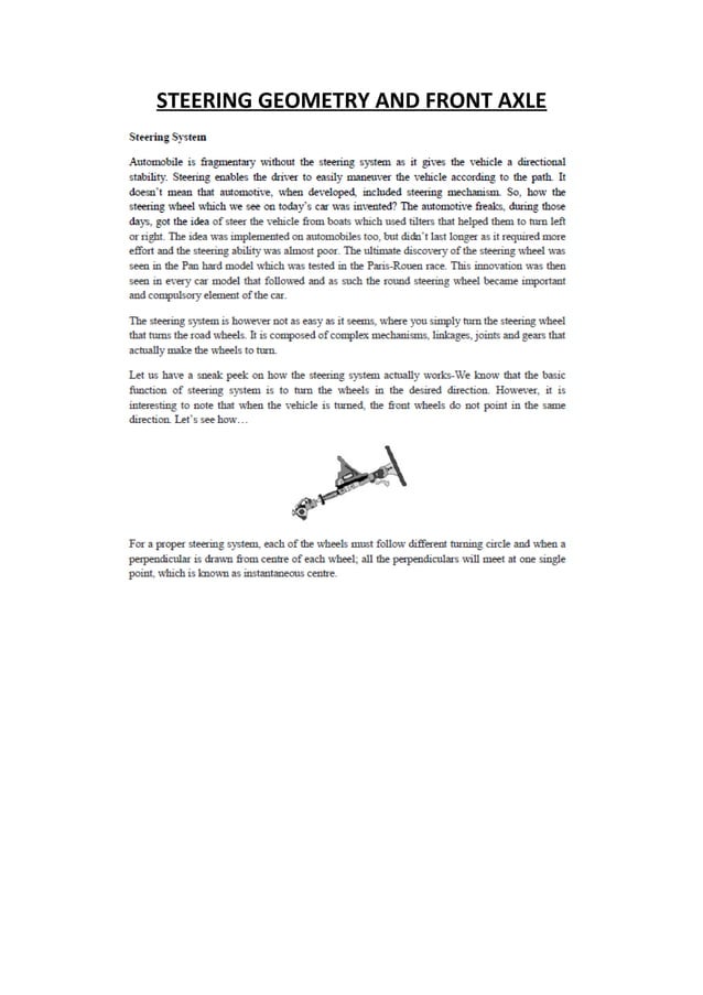 Automobile Engineering Lecture Notes