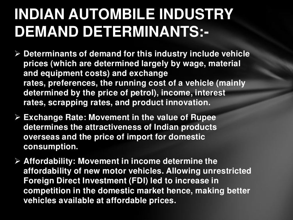 Automobile industry