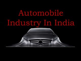 Automobile
Industry In India

 