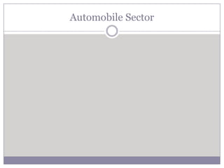 Automobile Sector
 