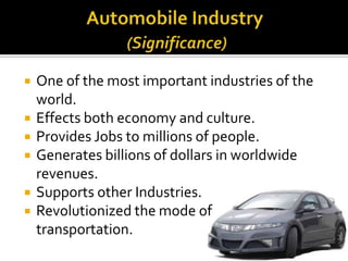 automobile industry in pakistan industry overview