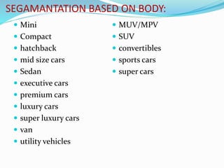 OTHER COMERCIAL VEHICLES:
TRUCKS (different verities)
TRACTORS
LORRIES
BUSES
 