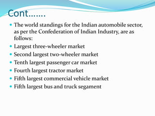Some important locations of this industry
 Chennai
 Delhi.
 Mumbai
 Jamshedpur
 Bangalore
 Gurgaon.
 Pune
 Kolkata
 Lucknow
 Hyderabad
 