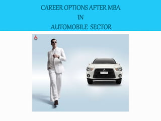 FROM THE LOCAL MANAGERS:
Mr. P. JEYAAMAN, (Manager M&M)
 Career opportunities are there in the sales department
but the freshers are not ready.
Mr. SENTHIL, (Group leader Maruthi)
 Here in local we don’t need the MBAs. We are satisfied
with the ordinary degree students. Opportunities are
there in the world bran companies such as ford, bmw,
audi, etc in selling department.
HYNDAI GROUP LEADER
 opportunities are there for the mbas only in sales.
 