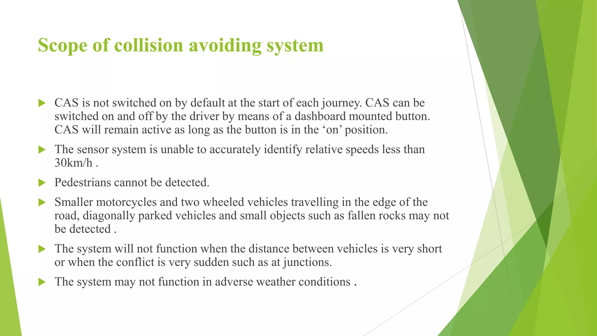 collision avoidance system,automobile technology,safety systems in car ...