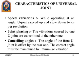 Uj Speed Variation Automobile Engineering ppt | PPTX