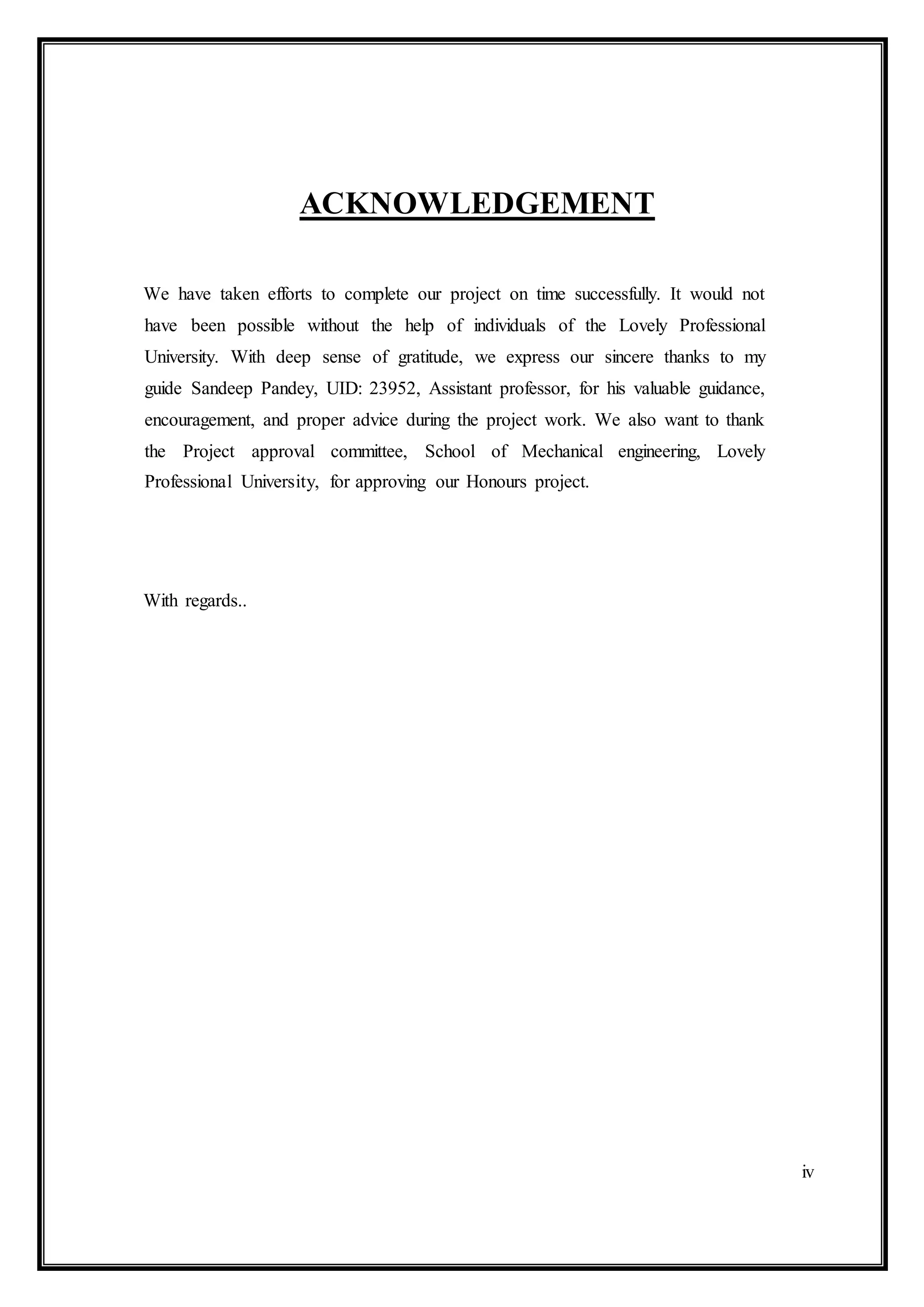 Automobile projects report | DOCX