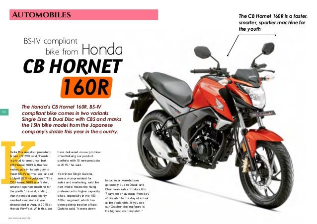 Honda Hornet 160r User Manual Pdf Download