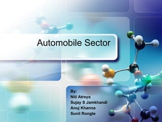 Automobile Sector By: Niti Atreya Sujay S Jamkhandi Anuj Khanna Sunil Rongte 
