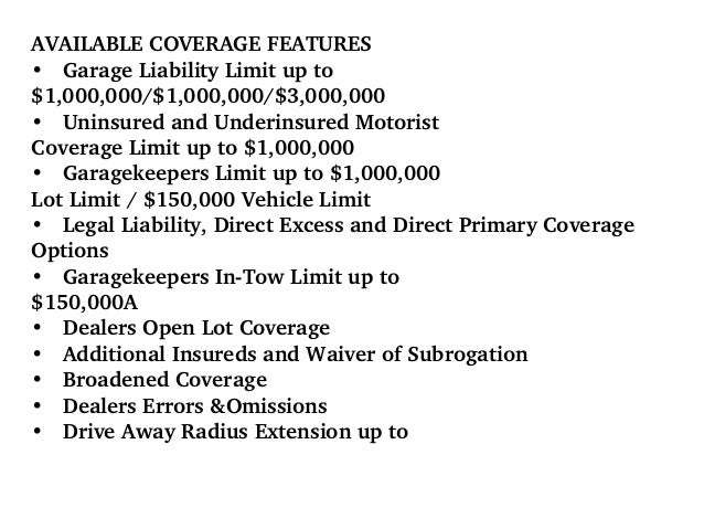 What Is Garage Liability Insurance – JQNG
