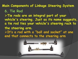 Automobiles steering systems | PPTX