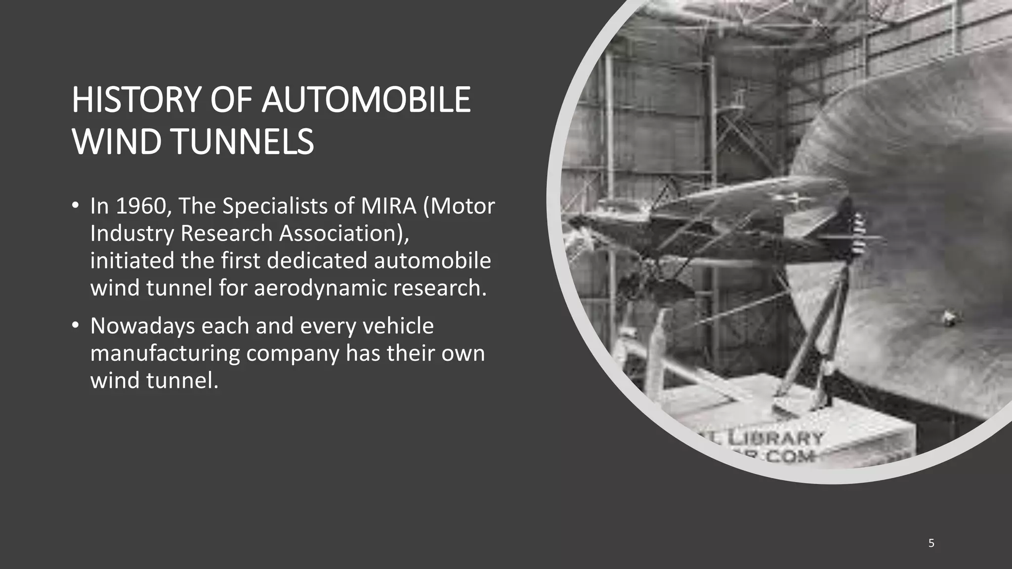 Automobile wind tunnels, icing tunnels,and propeller tunnels PPT