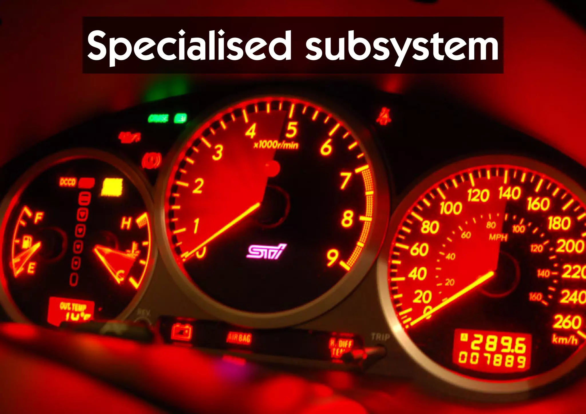 Specialised subsystem
 