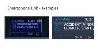 RIIS LLC
Smartphone Apps
Ford Sync
 