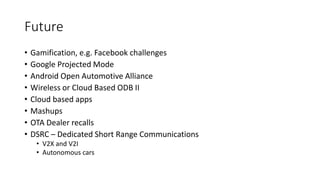 RIIS LLC
o Download Android Auto API extras using SDK Manager
o Install Android Auto on phone, Enable developer mode
o Download sample MessagingService app
http://developer.android.com/samples/MessagingService/
o adb install MessagingService.apk
o Send message from MessageService app (on phone)
o Start head unit server (on phone)
o adb forward tcp:5277 tcp:5277
o Start desktop-head-unit.exe
o View in Desktop Head Unit
Sample
App
 