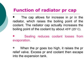 Prp Radiator Cap Automotive Cooling System of Engine. Engineering Approach. | PPT
