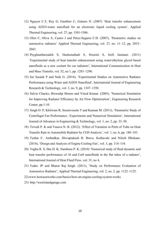 Automotive cooling system project | PDF