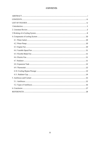 Automotive cooling system project | PDF