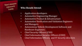 Network Security for Automotive Embedded Systems