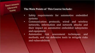 Network Security for Automotive Embedded Systems