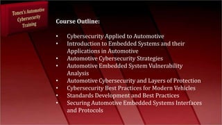 Network Security for Automotive Embedded Systems