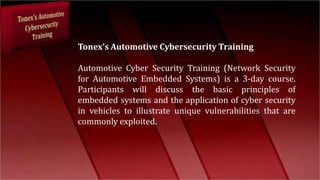 Network Security for Automotive Embedded Systems