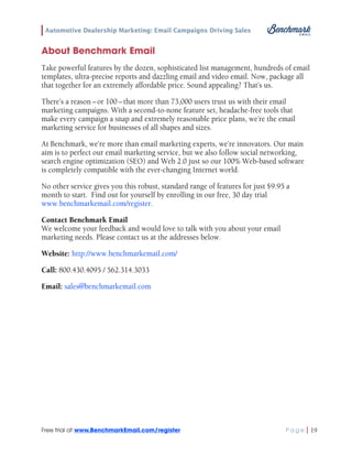 Dealership Service Email Example Automotive Dealership Marketing | PDF