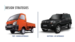 DESIGN STRATEGIES
BOTTOM – UP APPROACHTOP – DOWN APPROACH
 