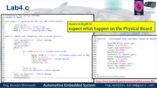 https://www.facebook.com/groups/embedded.system.KS/
Follow us
Press
here
#LEARN_IN DEPTH
#Be_professional_in
embedded_system
Lab4.c
16
#Learn In Depth 
expect what happen on the Physical Board
 