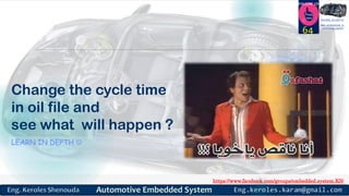 https://www.facebook.com/groups/embedded.system.KS/
Follow us
Press
here
#LEARN_IN DEPTH
#Be_professional_in
embedded_system
Change the cycle time
in oil file and
see what will happen ?
LEARN IN DEPTH 
64
 