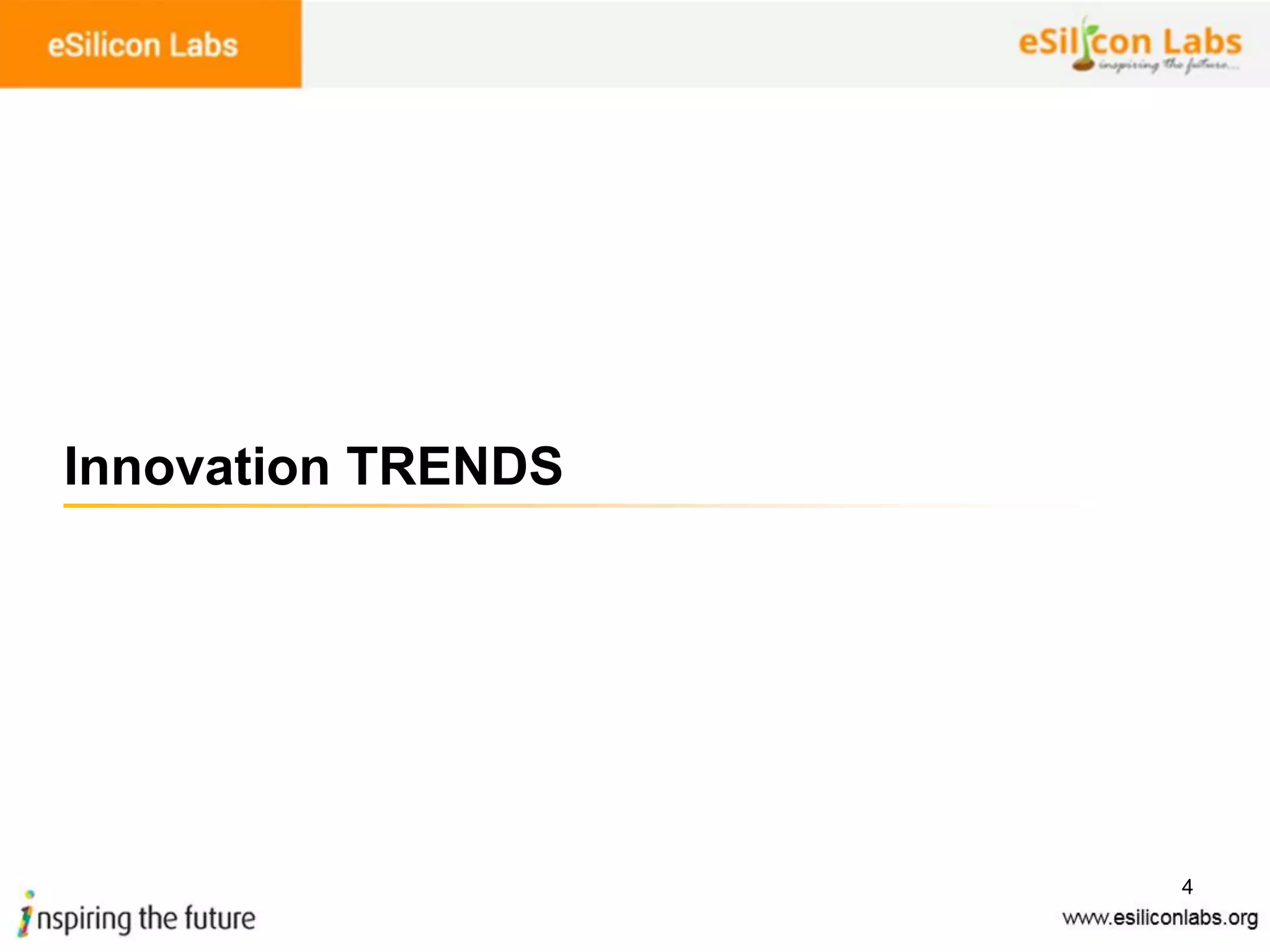 4
Innovation TRENDS
 