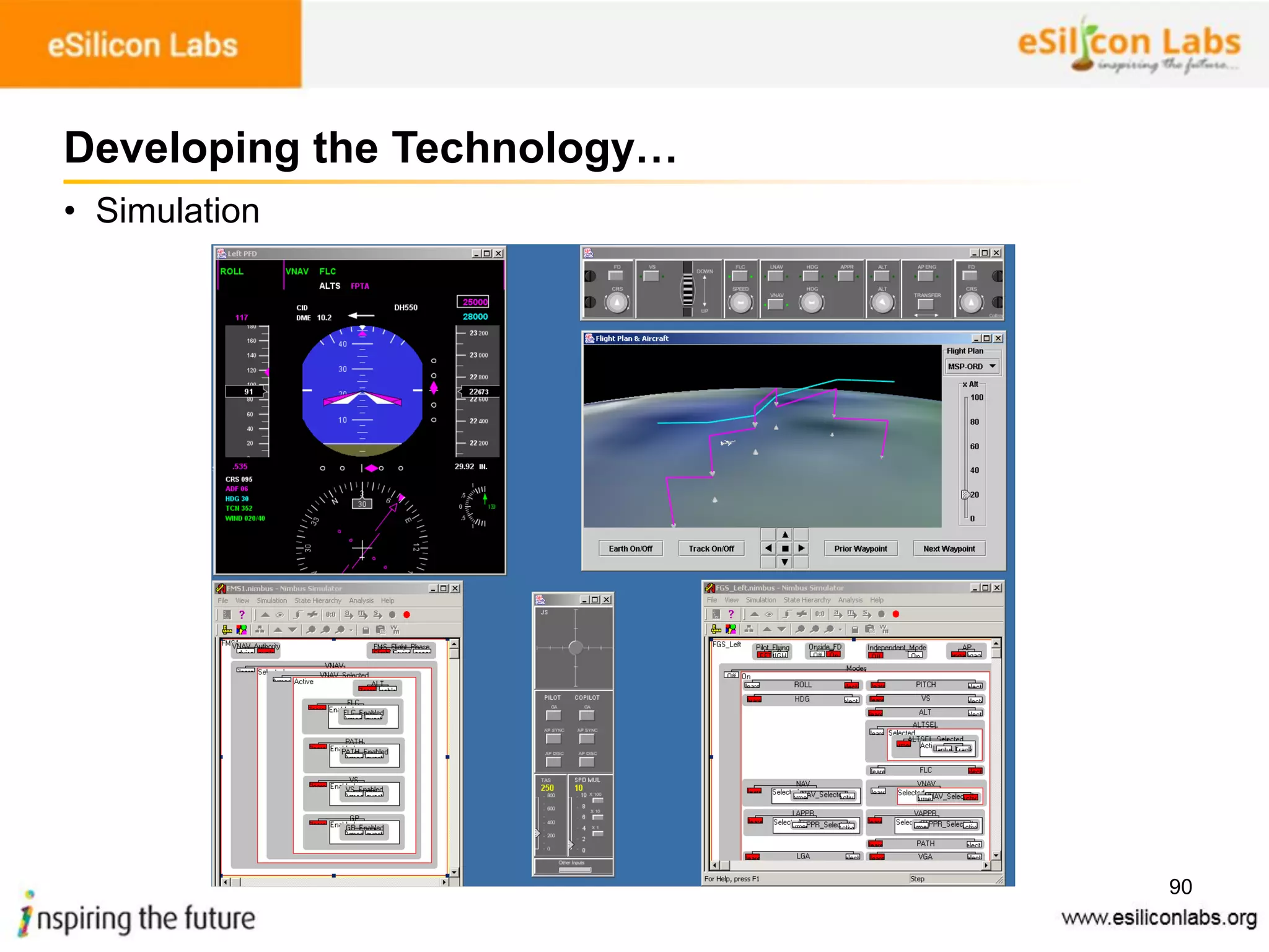 90
• Simulation
Developing the Technology…
 